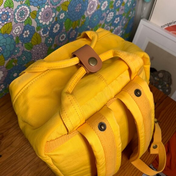 Doughnut Macaroon Backpack in Mustard - Picture 8 of 16